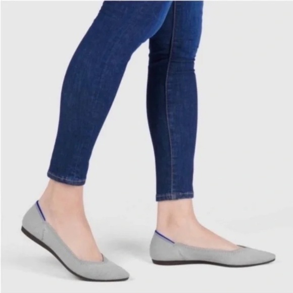 ROTHY’S The Point in Flax Birdseye Size 7.5 Flats Slip On Shoes - Picture 13 of 14